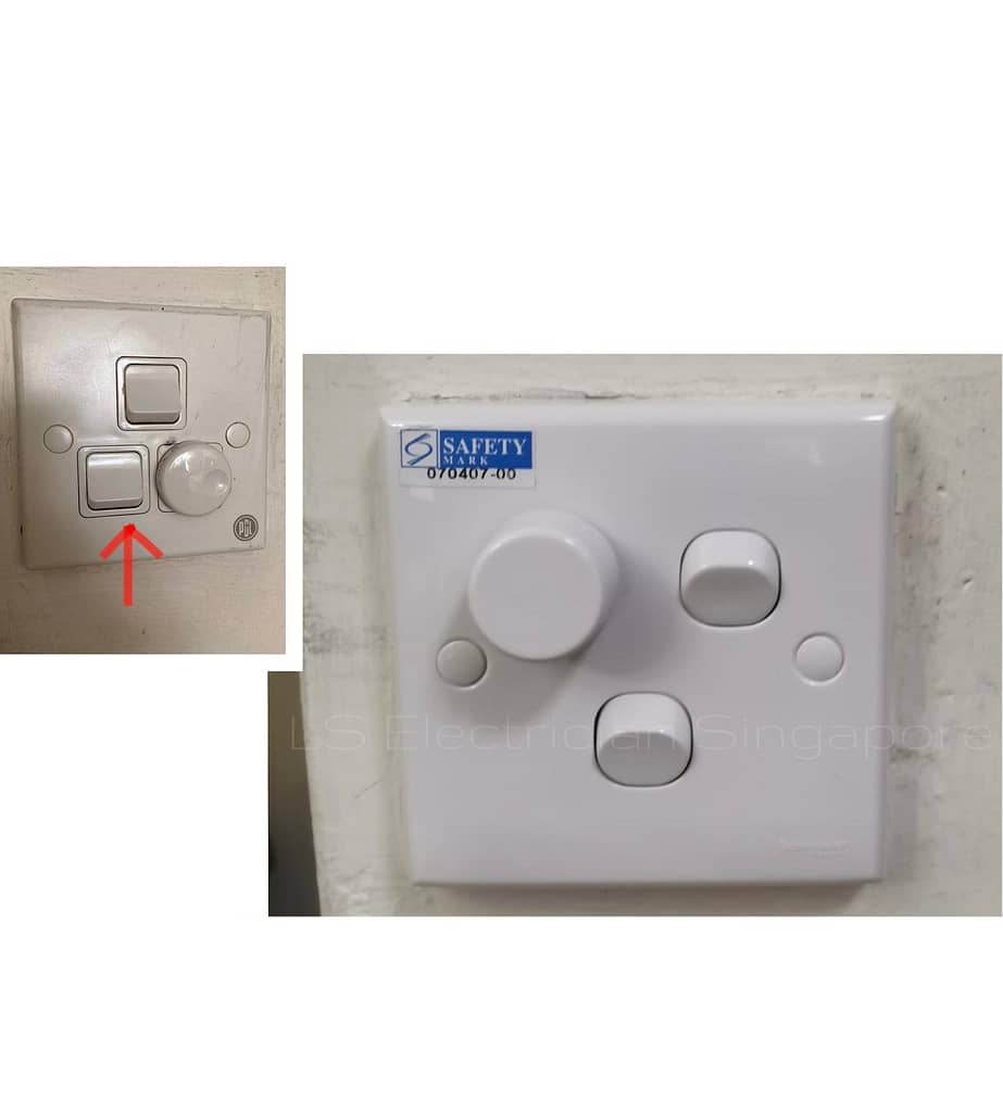 Supply And Replace 2 Gang Dimmer Switch