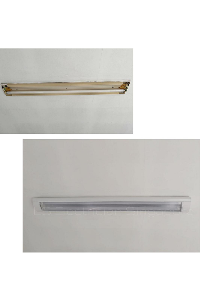 Supply And Replace Double Tube Led Light Set