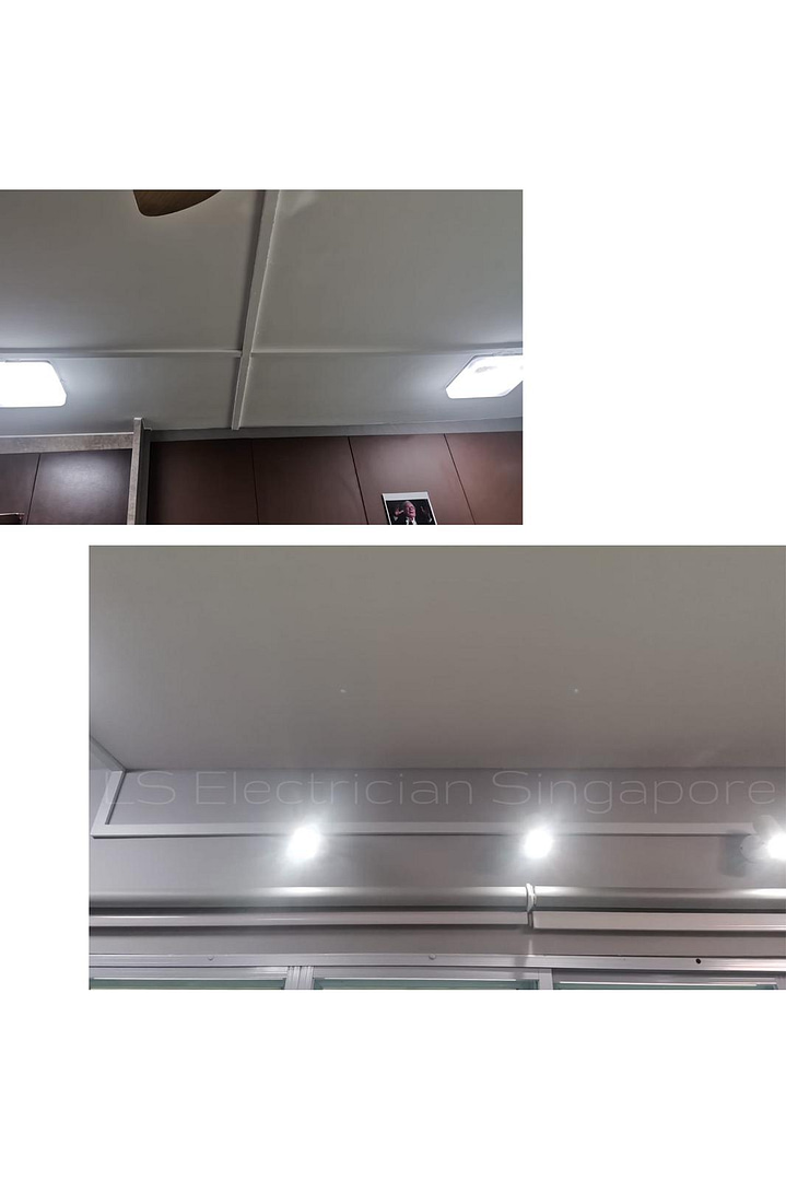 Install New Lighting Point And Light