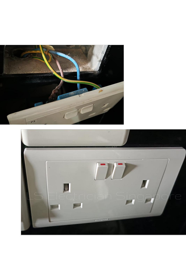 Supply And Replace 2X13A Power Socket