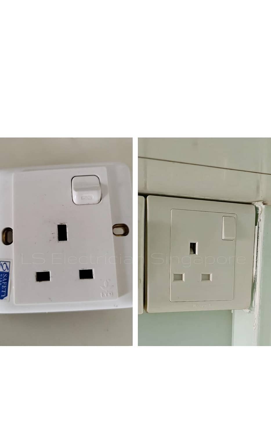 Supply And Replace 13A Single Socket Faceplate