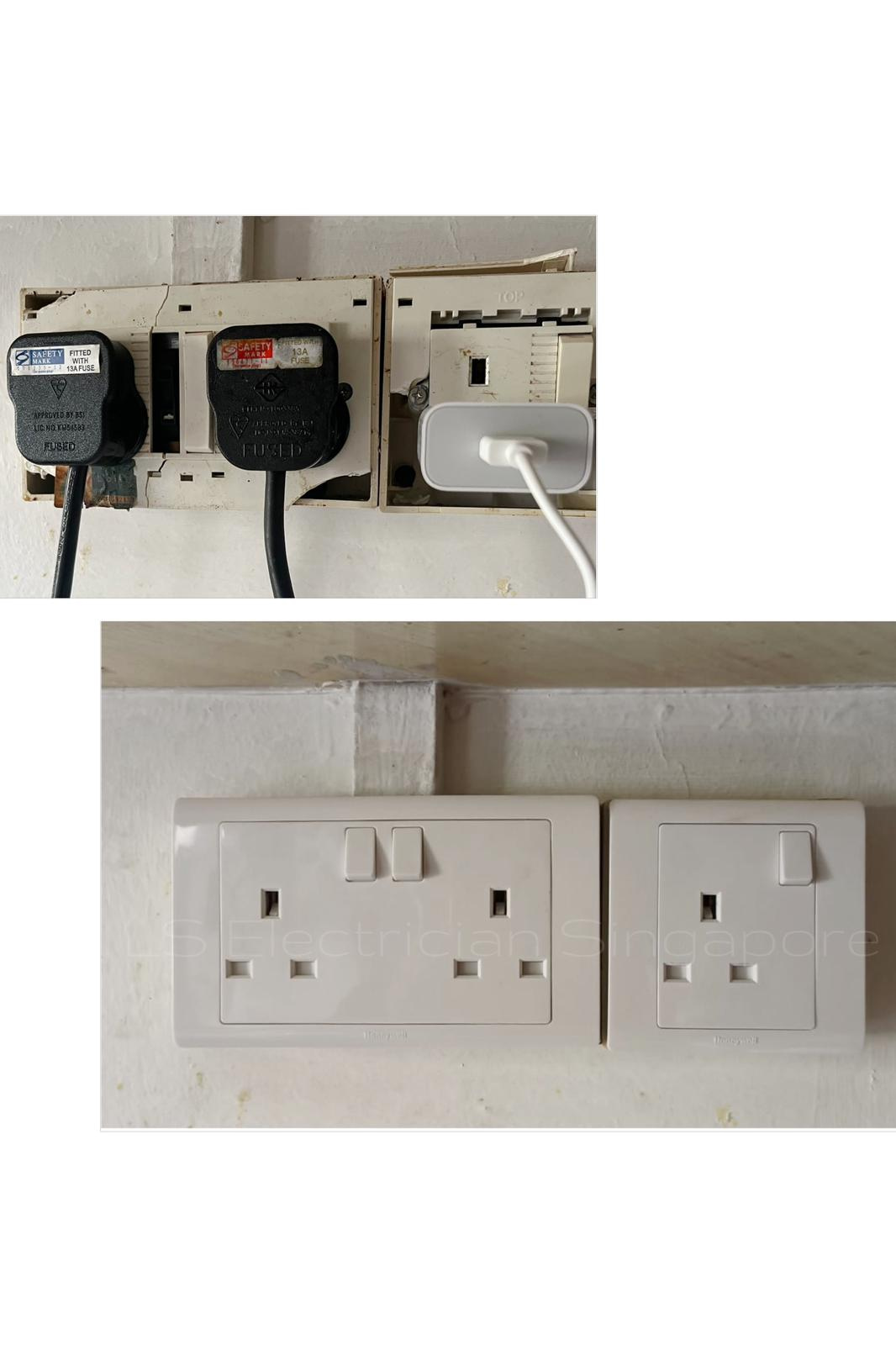 Supply And Replace Power Socket